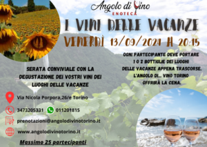 I vini delle vacanze